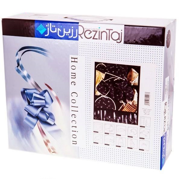 سرویس آشپزخانه چاپی 22 تکه رزین تاژ طرح گلس